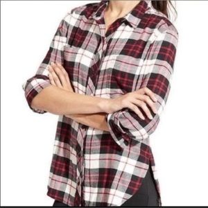 Athleta Women’s Red and White Flannel